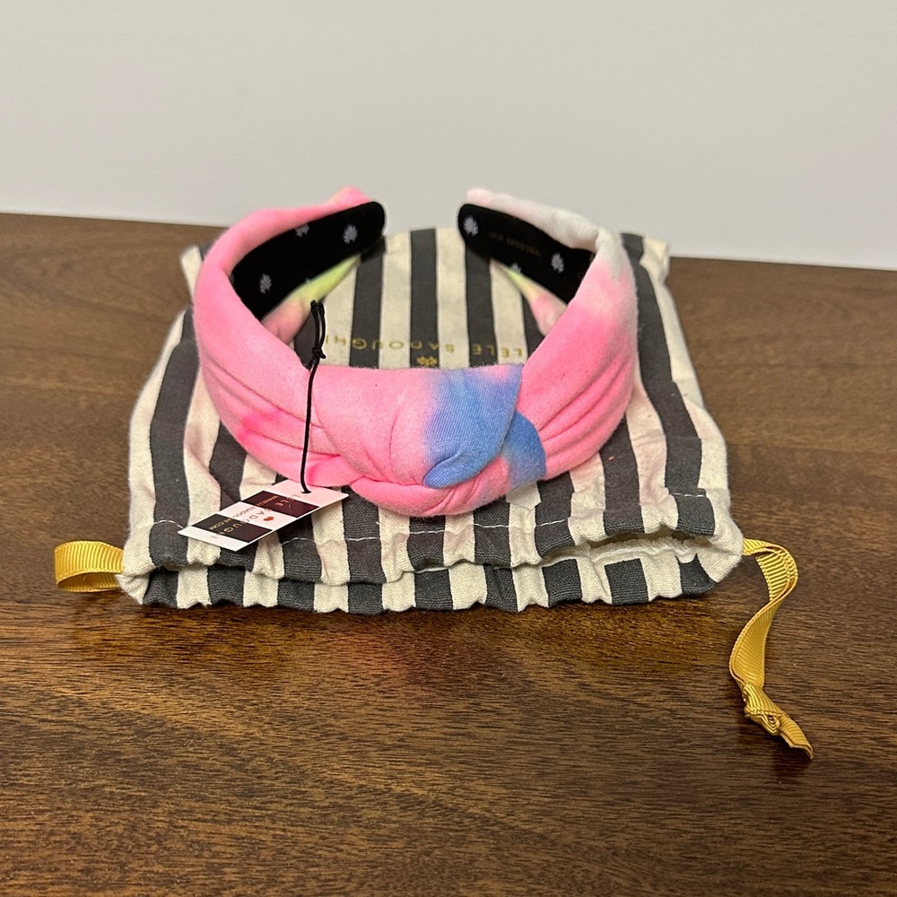 Lele Sadoughi Pink and Blue Headband